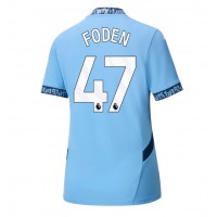 Maglia Calcio Manchester City Phil Foden #47 Prima Divisa Donna 2024-25 Manica Corta